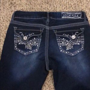 Hydraulic boot cut jeans